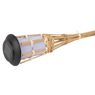 Светильник уличный ERASF22-24 Факел бамбук на солнечных батареях садовый 56 см