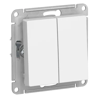 ATLASDESIGN 2-клавишный ВЫКЛЮЧАТЕЛЬ, сх.5, 10АХ, механизм, ЛОТОС