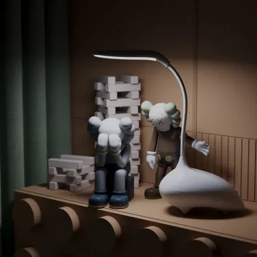 Светильник настольный Qplus GTL701 6W 330lm 2700-6000K 5V Li-ion 1200mA белый детский диммируемый LED 1/10/30 | GT7011 | Gauss