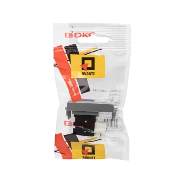 Компьютерная розетка RJ-45 модульная, кат.6, "Avanti", "Закаленнаясталь", 1 модуль | 4404291 | DKC