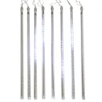 Гирлянда "Тающие сосульки" светодиодная, 8шт х 50см, шаг 40см, 24 В (с трансформатором) белые светодиоды | 256-313-6 | NEON-NIGHT