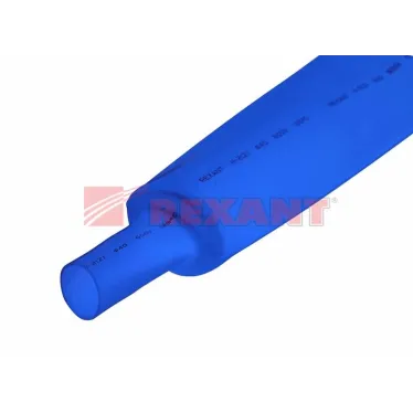 Термоусаживаемая трубка 30,0 15,0 мм, синяя, упаковка 10 шт. по 1 м, REXANT