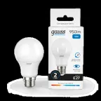 Лампа светодиодная LED 10 Вт 950 лм 6500К А60 груша холодный E27 AC 220В Elementary Gauss