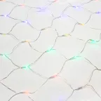 Гирлянда Сеть 1,5х1,5 м, прозрачный ПВХ, 96 LED мультиколор | 215-109 | NEON-NIGHT