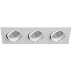 Встраиваемый светильник декоративный KL92-3 WH MR16/GU5.3 белый, пластиковый (MR16/GU5.3 в комплект не входит)