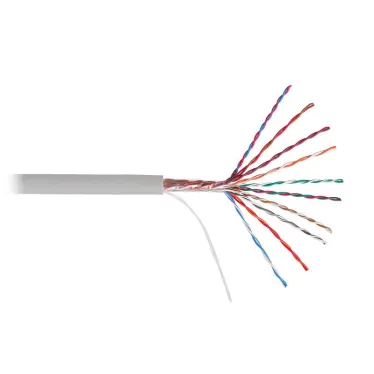 Витая пара U/UTP кат 5E 10х2х24AWG solid PVC 305м серый