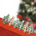 Деревянные прищепки Новогодняя ель 14,5x4,5x1,6 cм, 6 шт, | 504-031 | NEON-NIGHT