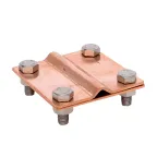 Зажим универсальный полоса 40 - прут 10 (пластина 70*70мм) Cu EKF PROxima |  lp-55922-cu |  EKF