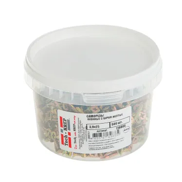 Саморез оконный 3,9х25 потайная головка, сверлоконечный (500шт) - коробка