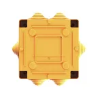 Коробка пластиковая FS с кабельными вводами и клеммниками IP55 100х100х50мм 5р 450V 10A 6мм.кв.