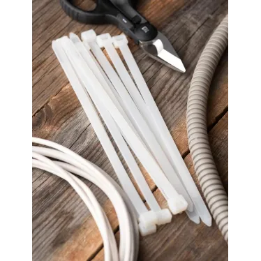 Хомут P6.6 стандартный белый 7.6x300 (100шт) FlexLock PROxima