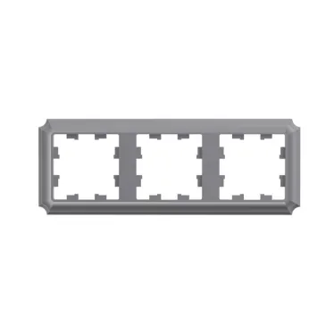 ATLASDESIGN ANTIQUE 3-постовая рамка, универсальная, СТАЛЬ