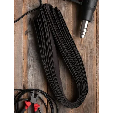 Трубка термоусаживаемая ТУТ нг 30/15 черная в отрезках по 1м PROxima