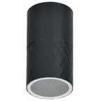 LIGHTING Светильник уличный 5110 потолочный под лампу GU10 IP65 черный IEK