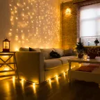 Гирлянда "Светодиодный Дождь"  1,5х1,5м, свечение с динамикой, прозрачный провод, 230 В, диоды ТЕПЛЫЙ БЕЛЫЙ | 235-036 | NEON-NIGHT