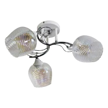 Светильник 11306-7/3 бел.хром (Плафон 8310) НПБ 01-3х60-215 Е27 ИУ Светильник потолочный