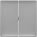 Valena LIFE Лицевая панель для двухклавишного выключателя Алюминий