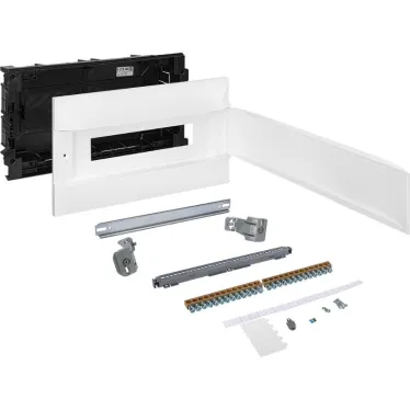 Practibox S Пластиковый щиток Встраиваемый (ЩРв-П) 1X18 Белая дверь