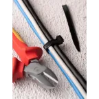 Хомут дюбельный 7х150 черный (50шт) PROxima