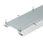 Секция кабельного канала OKA-G глухая, с фиксаторами 2400x400x140 мм (сталь)