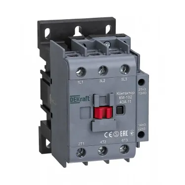 Контактор 40А 220В/230В АС3 АС4 1НО+1НЗ КМ-102