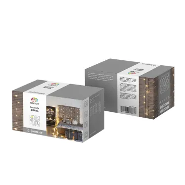 Гирлянда "Светодиодный Дождь"  1,5х1,5м, свечение с динамикой, прозрачный провод, 230 В, диоды ТЕПЛЫЙ БЕЛЫЙ | 235-036 | NEON-NIGHT