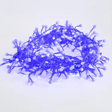 Гирлянда "Мишура LED"  3 м  прозрачный ПВХ, 288 диодов, цвет синий | 303-603 | NEON-NIGHT