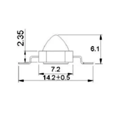 Мощный светодиод ARPL-1W-EPL IR850 60deg | 019593 | Arlight