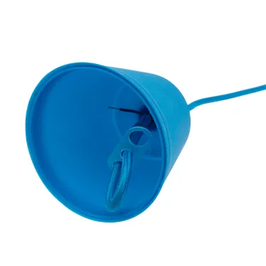 Патрон E27 силиконовый со шнуром 1 м синий | 11-8885 | Rexant