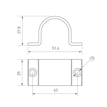 Подвес SPX-HANG-CANOPY-R70-L1500 (WH) (Arlight, Металл) | 036980 | Arlight