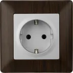 Valena LIFE Рамка 1 пост темное дерево универсальная