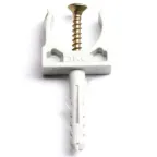 Держатель с защелкой и дюбелем 16мм (5шт)