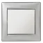 Выключатель одноклавишный, в рамку, белый