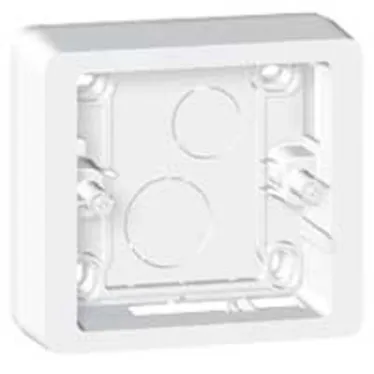 Celiane Коробка 1 пост накладная белая