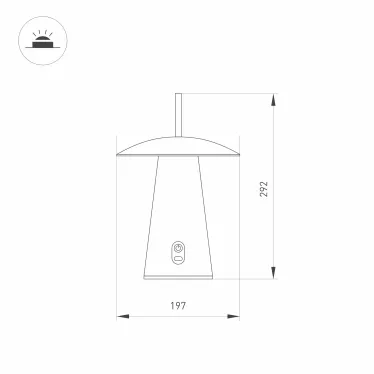 Светильник SP-PATIO-TAB-2W Warm3000 (GR, 127 deg) (Arlight, IP54 Металл, 2 года) | 031628 | Arlight