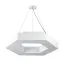 Светильник светодиодный Geometria Hexagon SPO-124-W-40K-051 51Вт 4000К 3900х800х800х80 белый подвесной