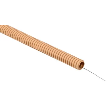 ELASTA Труба гофрированная ПВХ d-16мм с зондом сосна (25м) IEK