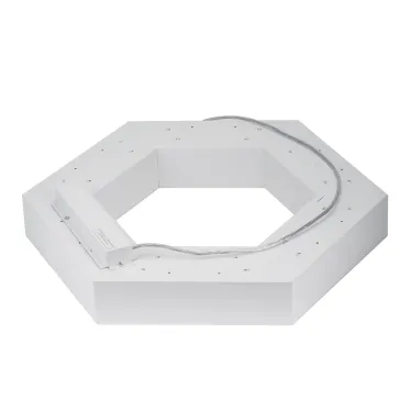 Светильник светодиодный Geometria Hexagon SPO-124-W-40K-051 51Вт 4000К 3900х800х800х80 белый подвесной