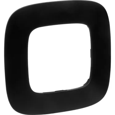 Valena ALLURE Рамка 1 пост матовый черный универсальная