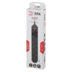 Сетевой фильтр (черный) с заземл, 3x0,75мм2, с выкл, 6гн, 5м USF-6es-5 м-B-BOX