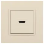Розетка HDMI, Эра Elegance, сл.кость, 14-3114-02