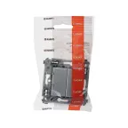 Avanti Инвертор двухклавишный в стену Закаленная сталь (Переключатель сх. 7+7)