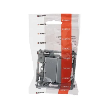 Avanti Инвертор двухклавишный в стену Закаленная сталь (Переключатель сх. 7+7)