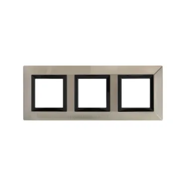 Рамка из металла, ''Avanti'', никелированная, 6 модулей