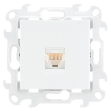 Розетка RJ45 кат 5e UTP, белый