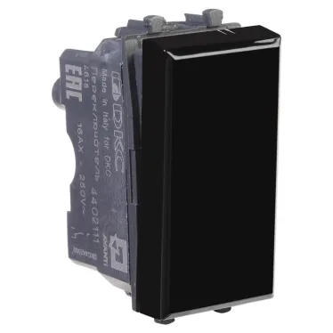 Avanti Переключатель ''Черный квадрат'', 16A, 1 модульный