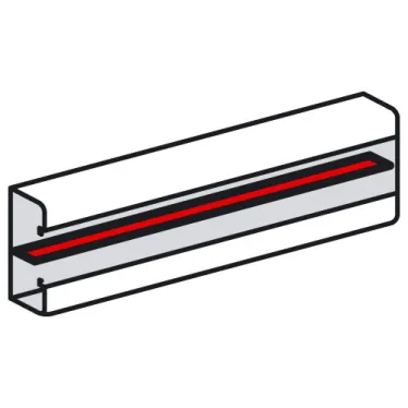 Разделительная перегородка - для кабель-каналов Metra 85x50, 100x50, 130x50 и 160x50 - 2 метра | 638008 | Legrand
