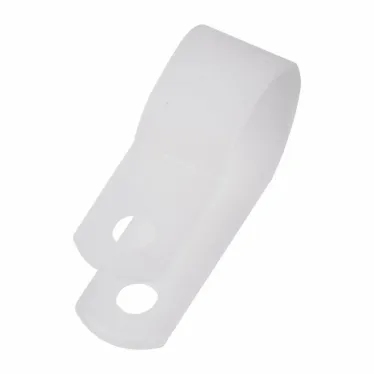 Скоба кабельная белая под винт 16мм упаковка (50 шт/уп)
