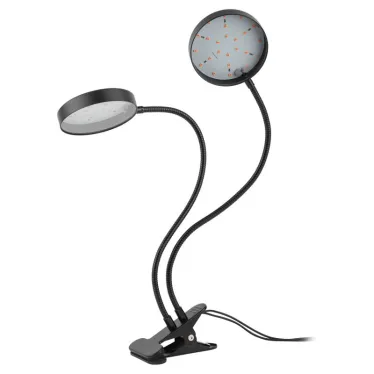 Светильник для растений на прищепке FITO-20W-АLED-R красно-синего спектра 20 Вт черный