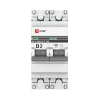 Автоматический выключатель 2P 2А (D) 6кА ВА 47-63M c одним магнитным расцепителем